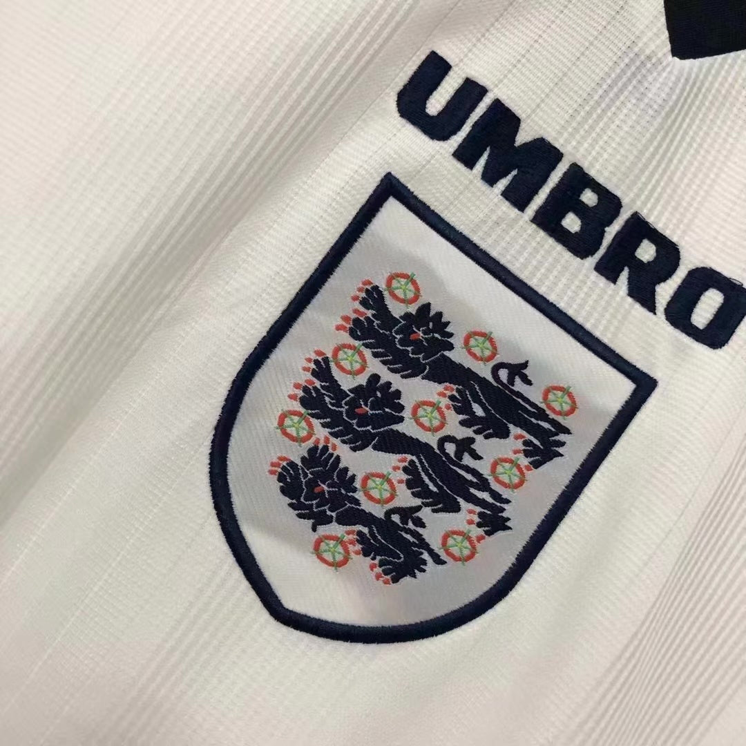 England 1996 Home Retro Jersey - detail view