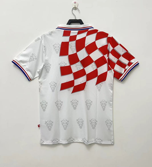 Croatia 1998 Home World Cup Edition Retro Jersey - back view
