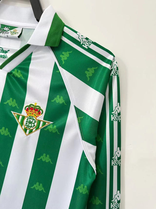 Real Betis 1995/97 Home Long Sleeve Retro Jersey - front view