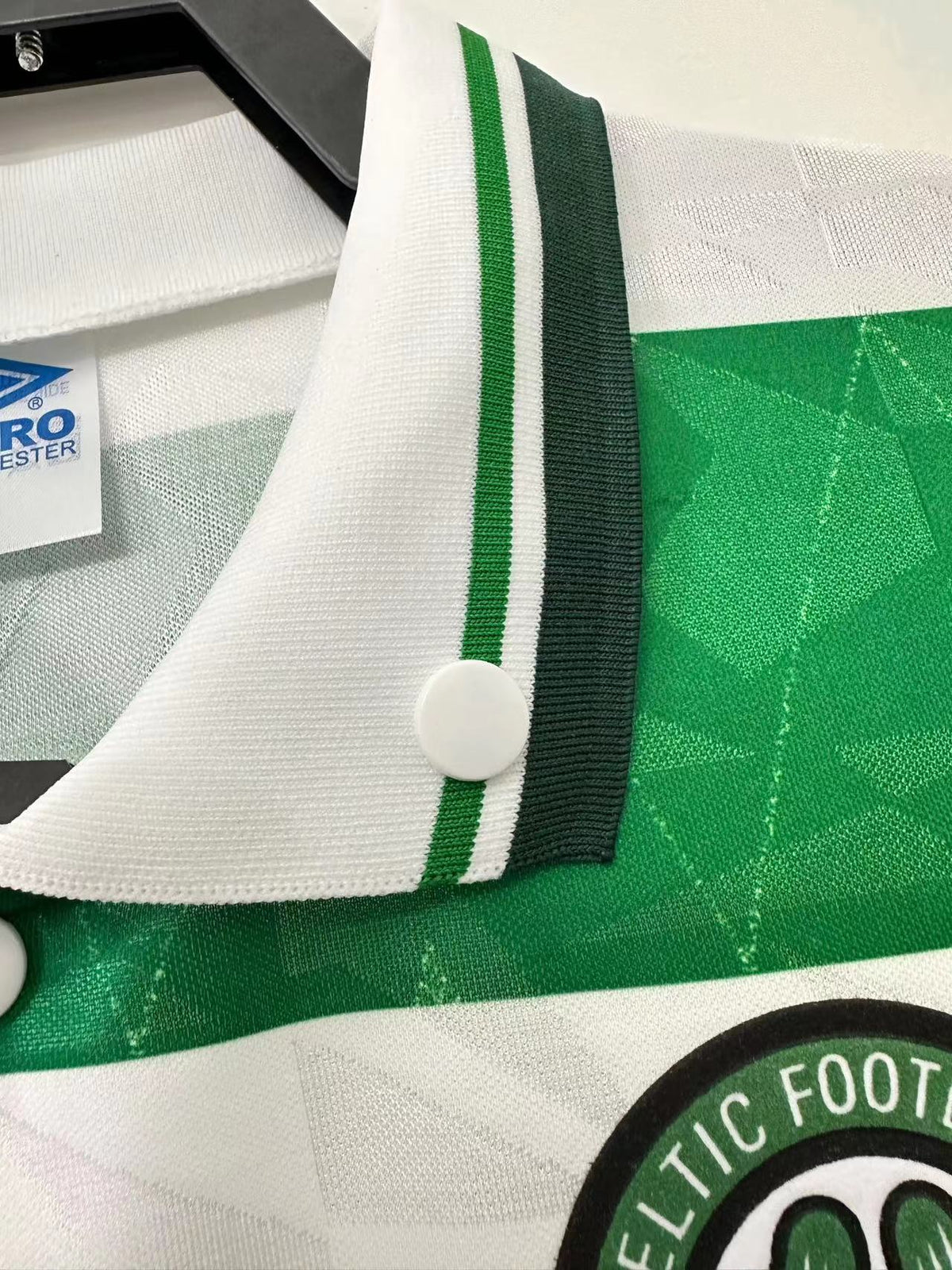 Celtic 1989/91 Home Retro Jersey - detail view