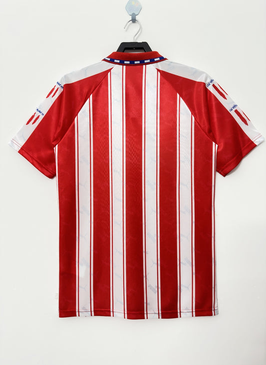 Atletico Madrid 1994/95 Home Retro Jersey - back view