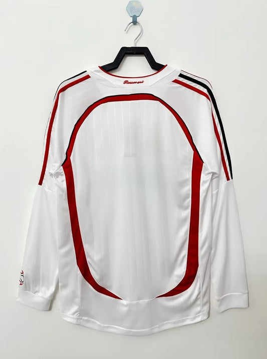 AC Milan 2006/07 Away Long Sleeve Retro Jersey - back view