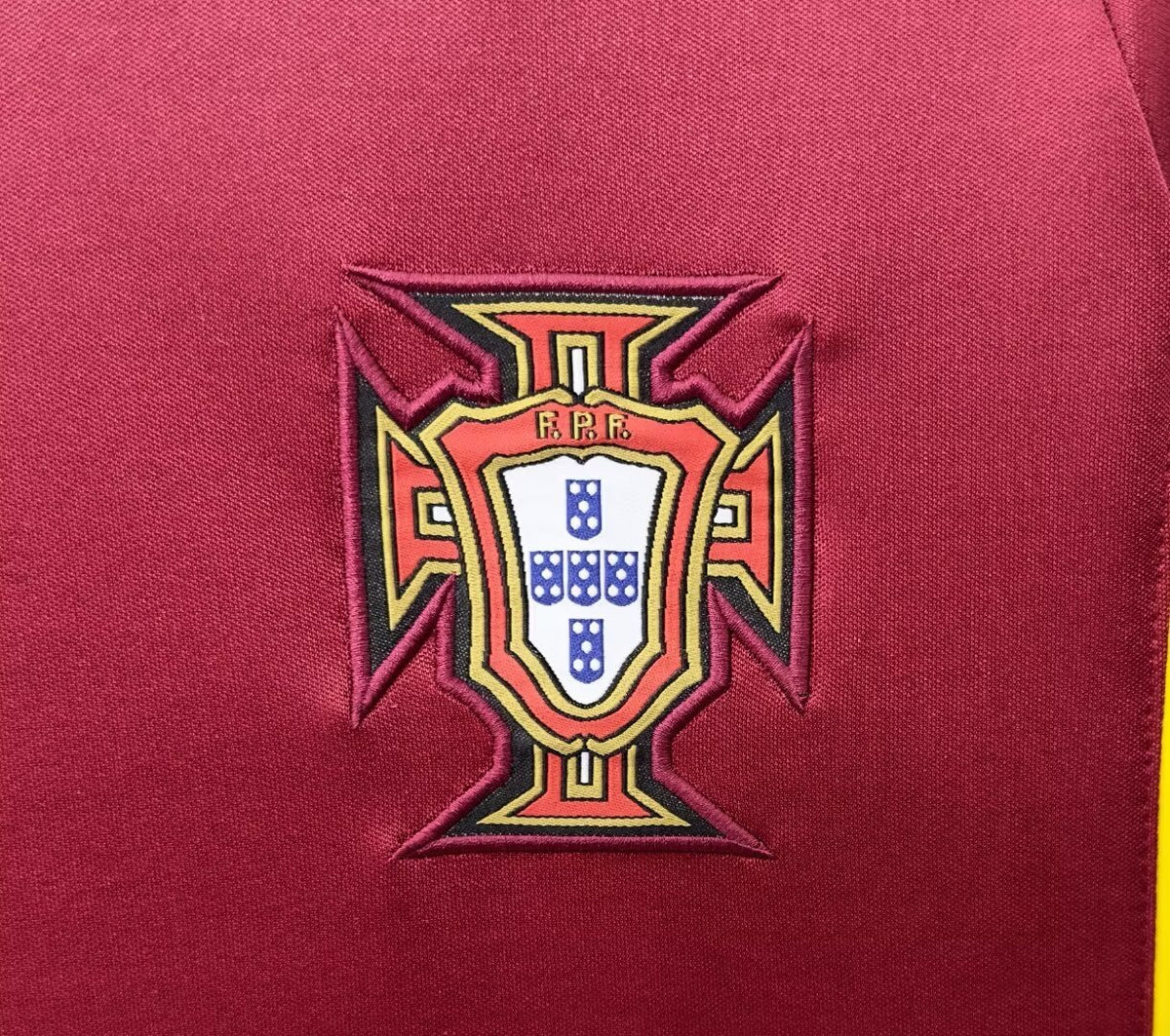Portugal 1998 Home Retro Jersey - detail view