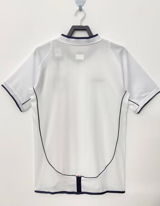 England 2002 Home Retro Jersey - back view