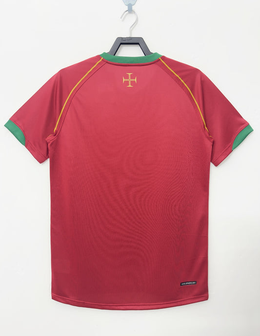 Portugal 2006 Home Retro Jersey - back view