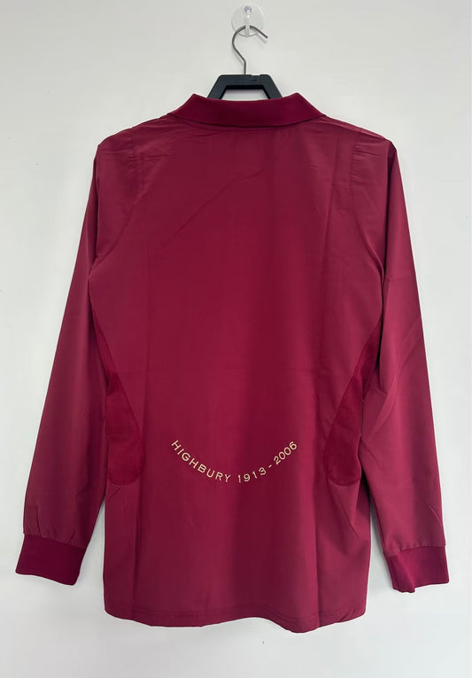 Arsenal 2005/06 Home Long Sleeve Retro Jersey - back view