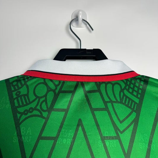 Mexico 1998 Home Jacquard Retro Jersey - back view