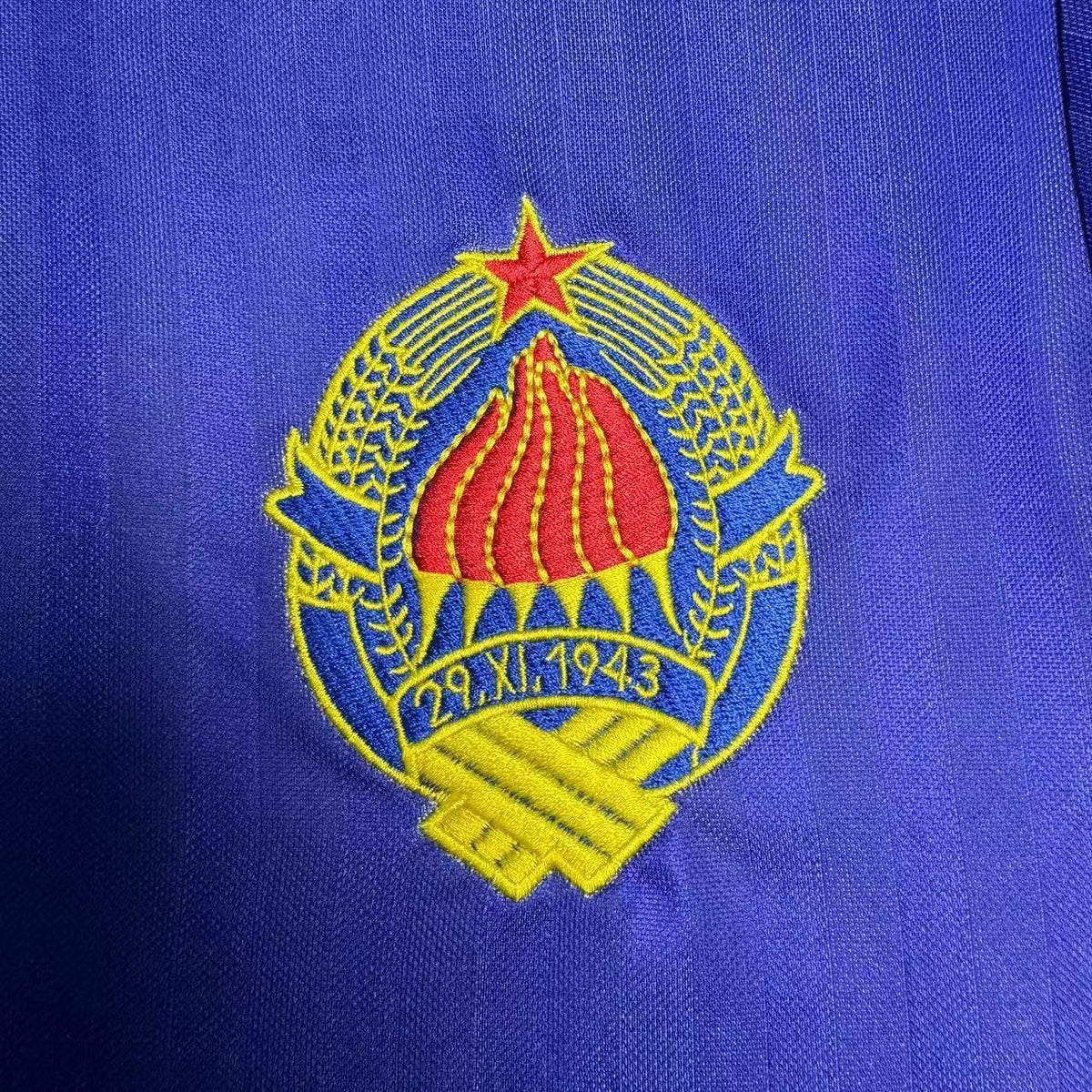 Yugoslavia 1990 Home Retro Jersey - detail view