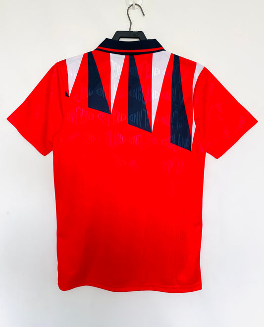 England 1992 Away Retro Jersey - back view