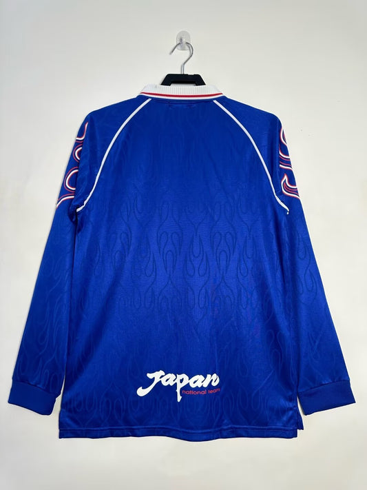 Japan 1998 Home Long Sleeve Retro Jersey - back view