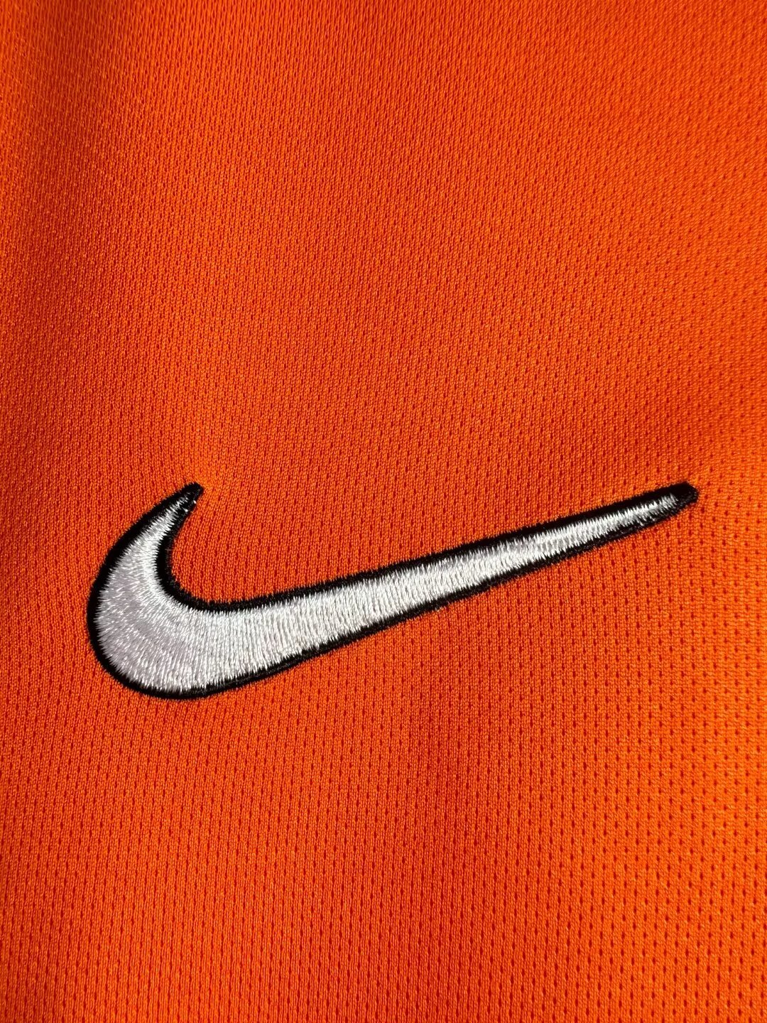 Netherlands 1998 Home Long Sleeve Retro Jersey - detail view