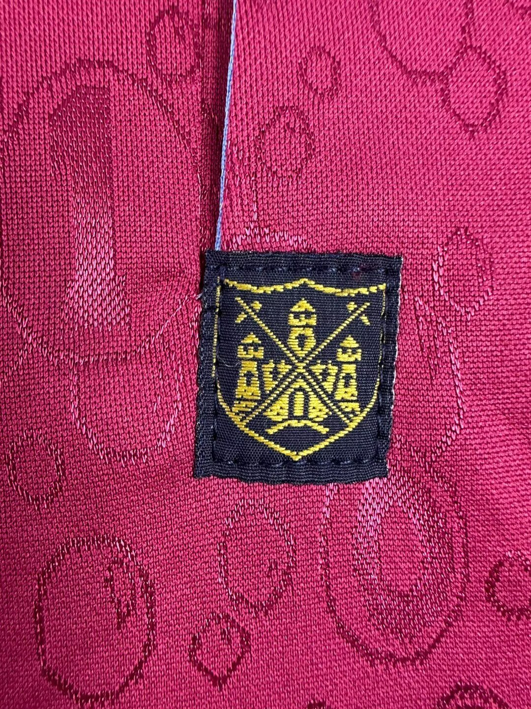 West Ham United 1995/97 Home Retro Jersey - detail view