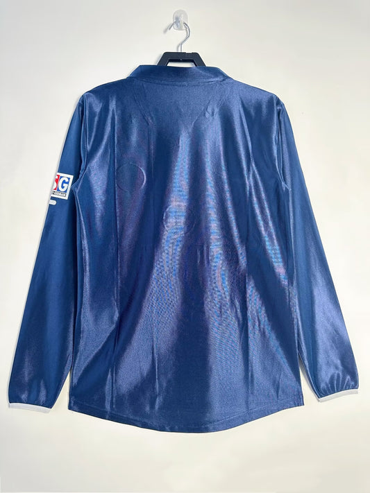 Paris Saint-Germain 2001/02 Home Long Sleeve Retro Jersey - back view