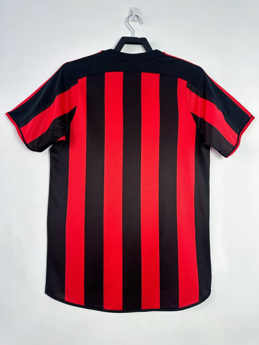 AC Milan 2003/04 Home Retro Jersey - back view