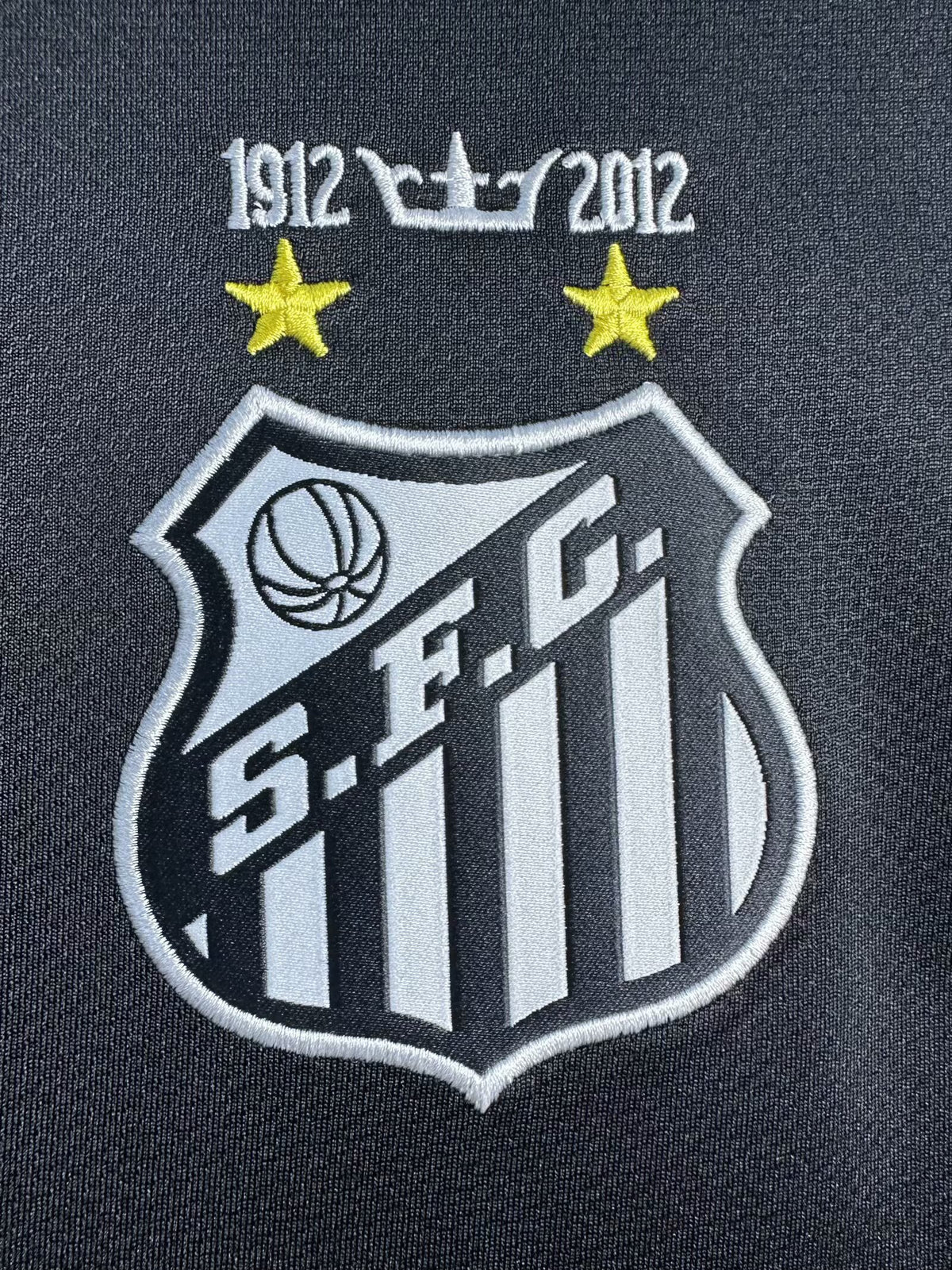 Santos 2012/13 Black Retro Jersey - detail view