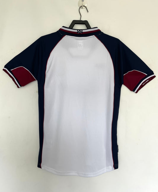 West Ham United 1999/01 Away Retro Jersey - back view