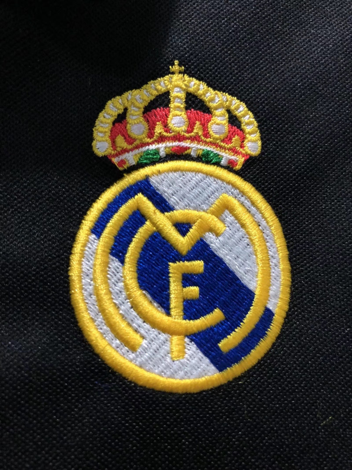 Real Madrid 2002/03 Away Champions League Edition Retro Jersey - detail view