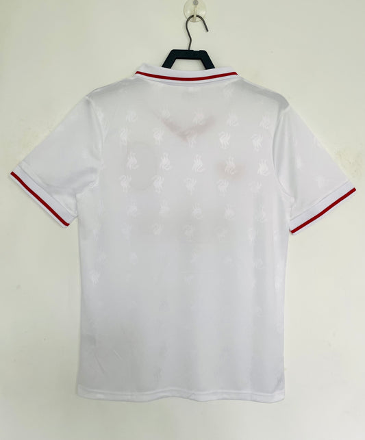 Liverpool 1996/97 White Retro Jersey - back view