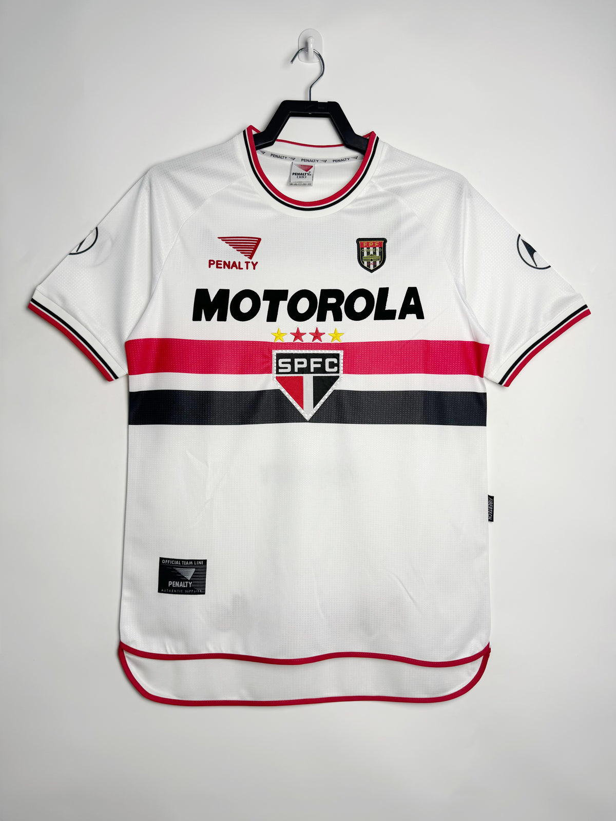 Sao Paulo 2000 Home Crew Neck Retro Jersey - front view