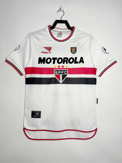 Sao Paulo 2000 Home Crew Neck Retro Jersey - front view