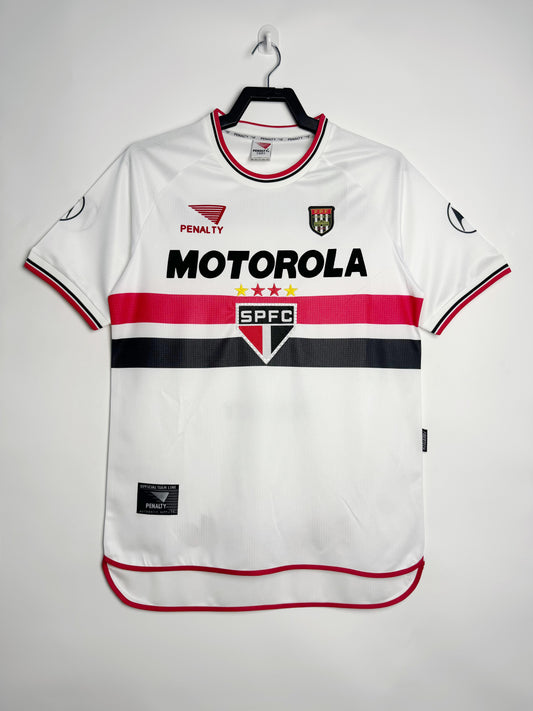 Sao Paulo 2000 Home Crew Neck Retro Jersey - front view