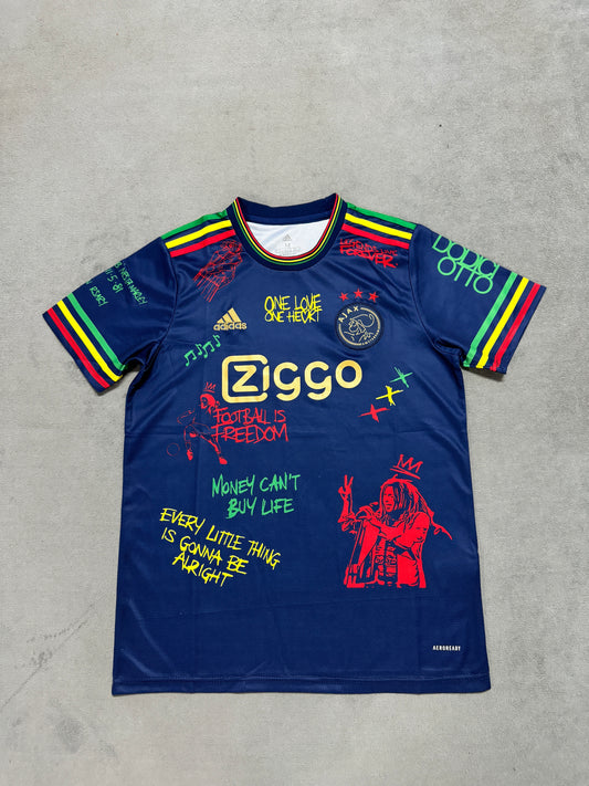 Ajax 2025/26 Graffiti Edition Dark Navy Fan Jersey [KF-001]