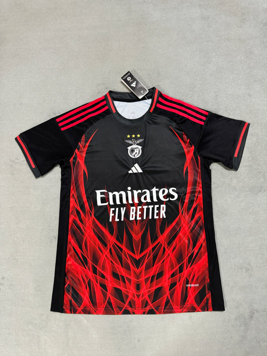 Benfica 2025/26 Collaboration Black Fan Jersey [KF-001]