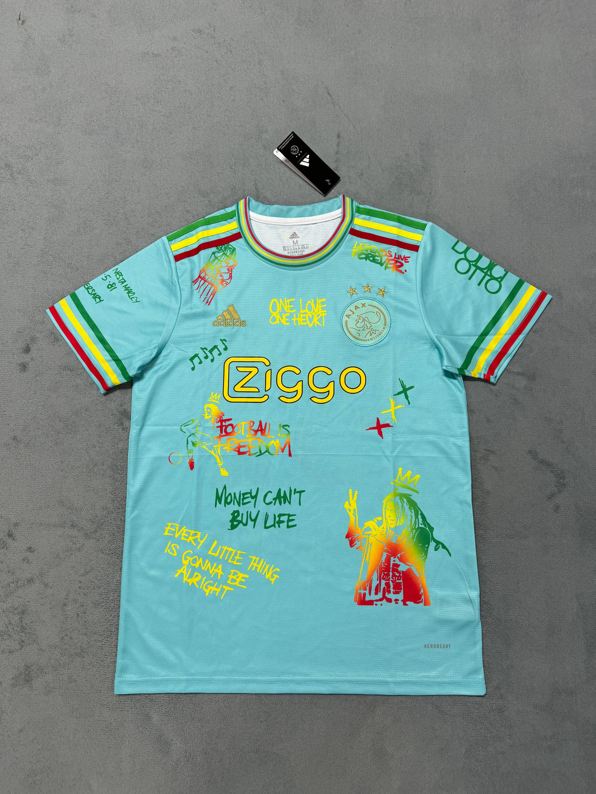 Ajax 2025/26 Graffiti Edition Fan Jersey - Light Blue [KF-001]