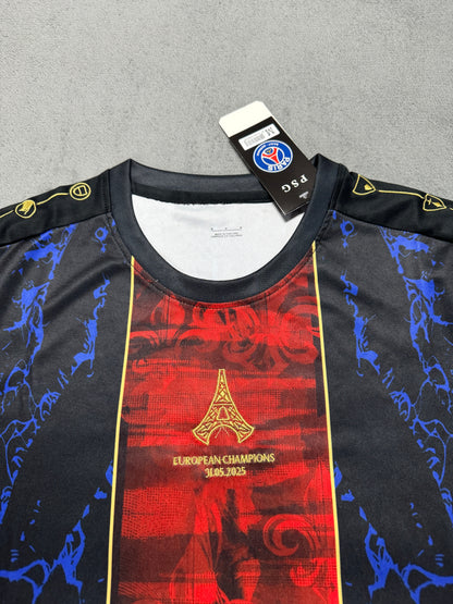 Paris Saint-Germain 2025/26 Anniversary Edition Red and Blue Fan Jersey - Champion [KF-003]