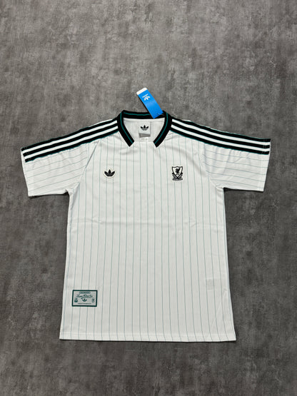 Liverpool 2025/26 White and Green Fan Jersey - Casual Top [KF-001]