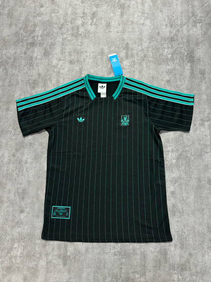 Liverpool 2025/26 Fan Jersey - Black/Green Casual Top Casual Top [KF-001]