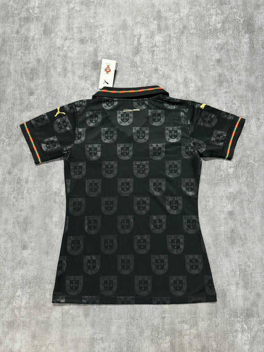 Portugal 2025/26 Women's Fan Jersey - Black Panther [KF-002]