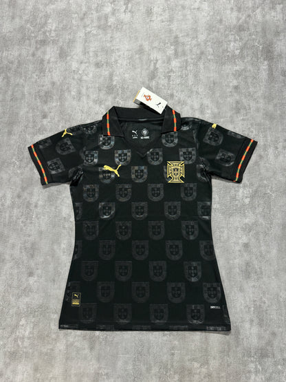 Portugal 2025/26 Women's Fan Jersey - Black Panther [KF-001]