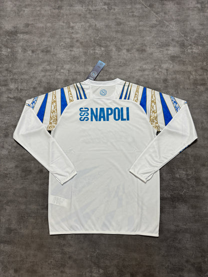 Napoli 2025/26 Long Sleeve White Fan Pre-Match [KF-002]