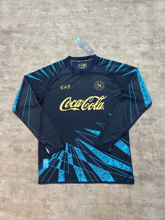 Napoli 2025/26 Long Sleeve Dark Navy Fan Pre-Match [KF-001]