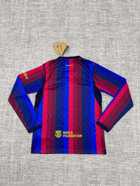 Barcelona 2026/27 Home Long Sleeve Fan Jersey [KF-002]