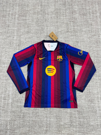 Barcelona 2026/27 Home Long Sleeve Fan Jersey [KF-001]