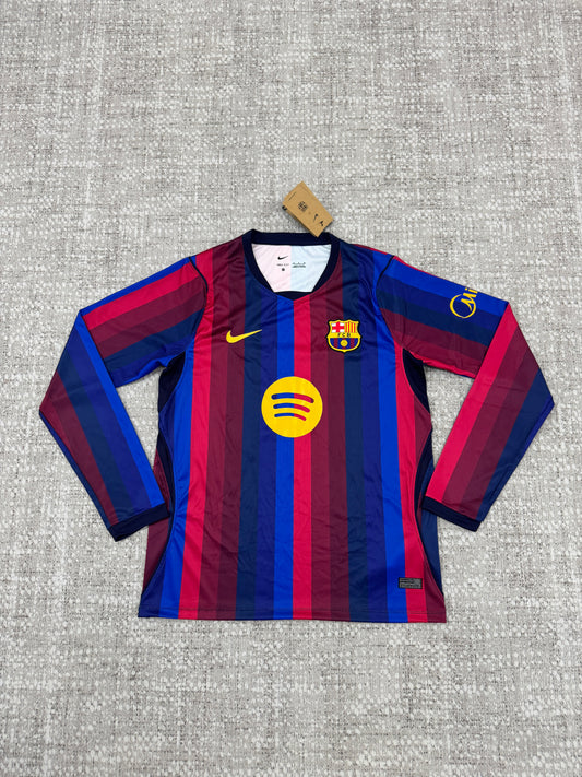 Barcelona 2026/27 Home Long Sleeve Fan Jersey [KF-001]