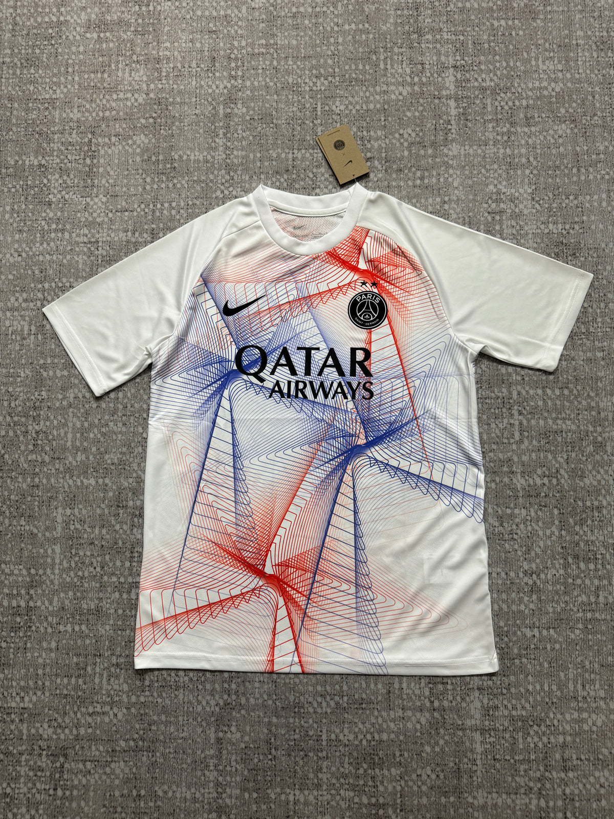 Paris Saint-Germain 2026/27 Champions League Red and Blue Pre-Match Fan Jersey [KF-001]