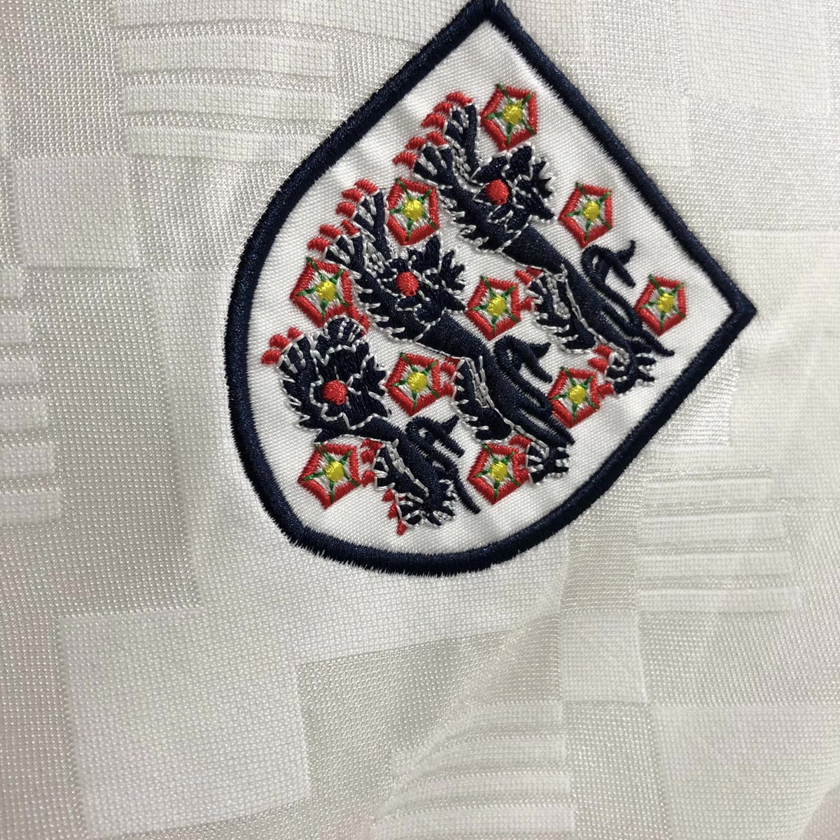 England 1990 Home Retro Jersey - detail view
