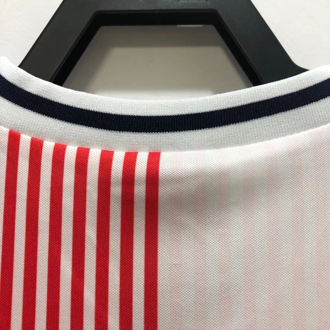 Denmark 1986 Away Retro Jersey - back view