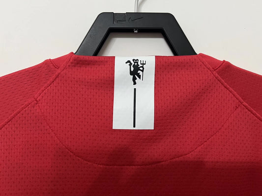Manchester United 2007/08 Home Long Sleeve Champions League Edition Retro Jersey - back view
