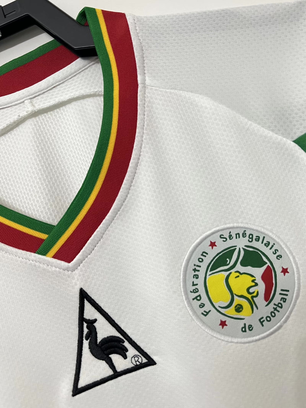 Senegal 2002 White Retro Jersey - detail view
