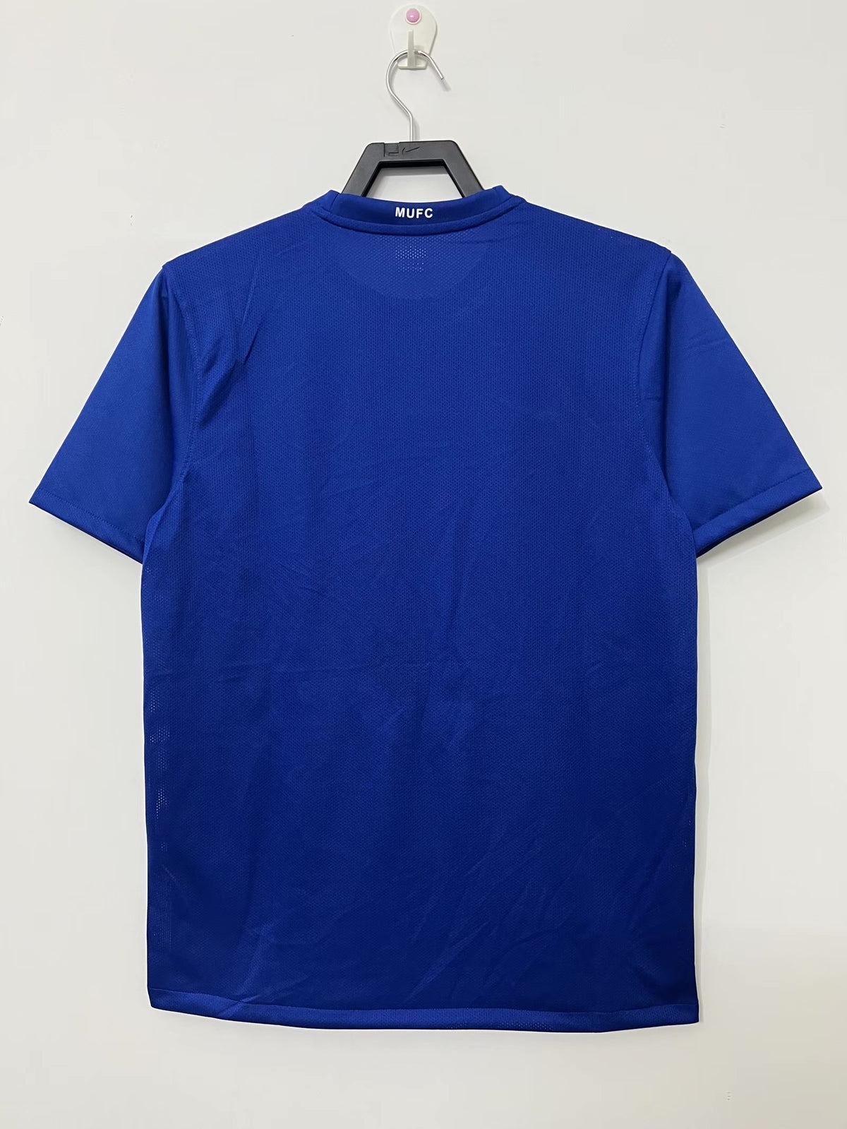 Manchester United 2008/09 Third Blue Retro Jersey - back view