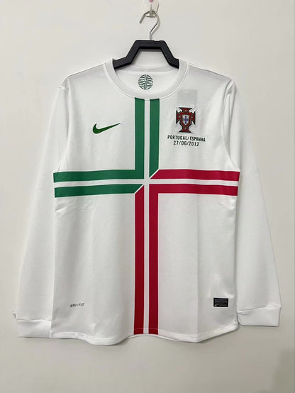 Portugal 2012 Away Long Sleeve Retro Jersey - front view