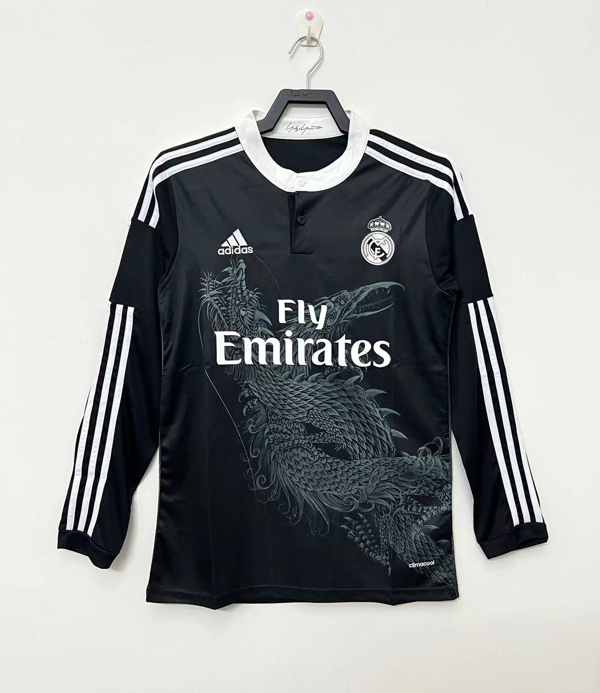 Real Madrid 2014/15 Third Long Sleeve Retro Jersey - front view