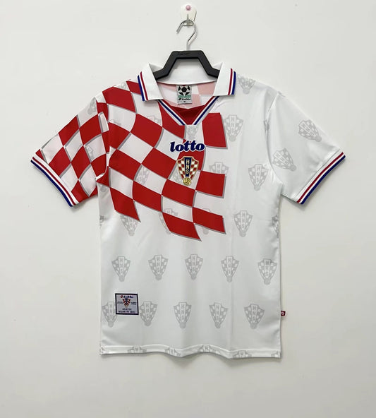 Croatia 1998 Home World Cup Edition Retro Jersey - front view