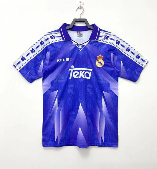 Real Madrid 1996/97 Away Retro Jersey - front view
