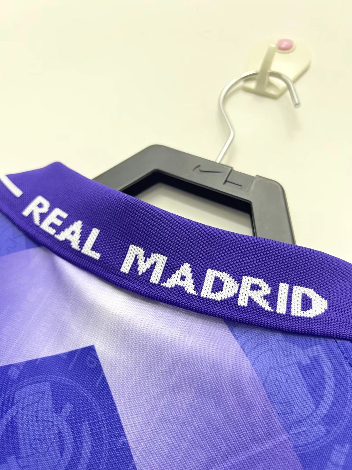 Real Madrid 1996/97 Away Retro Jersey - back view