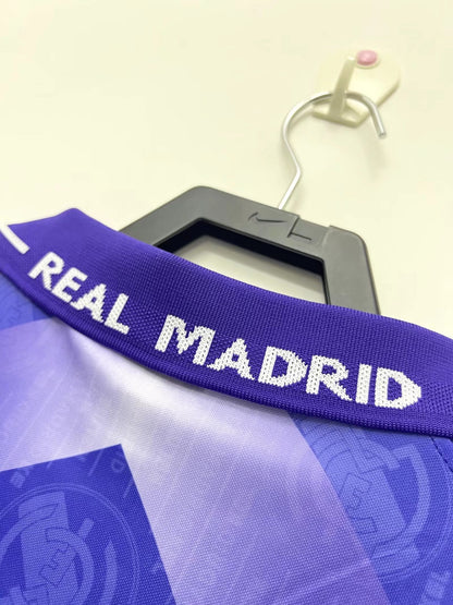 Real Madrid 1996/97 Away Retro Jersey - back view
